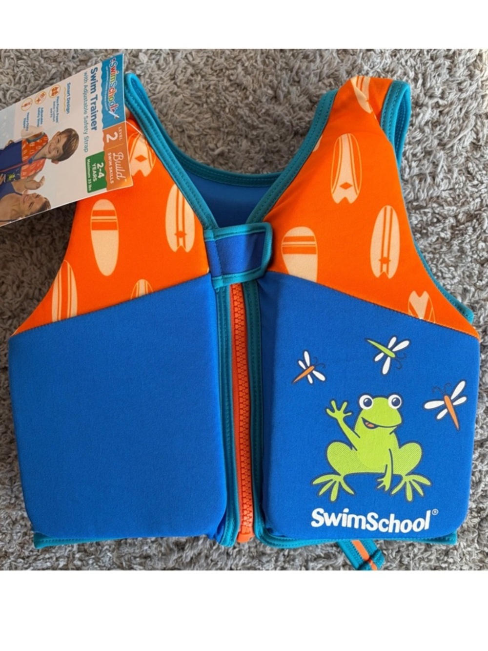 ✨$10✨NWT•SwimSchool | Swim Trainer Vest | Level 2 | 2-4 yo | Max 33lbs